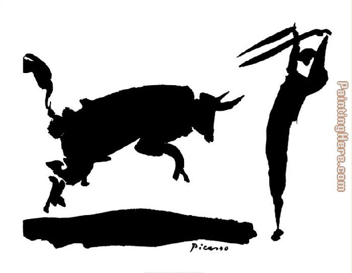 bullfight III painting - Pablo Picasso bullfight III art painting